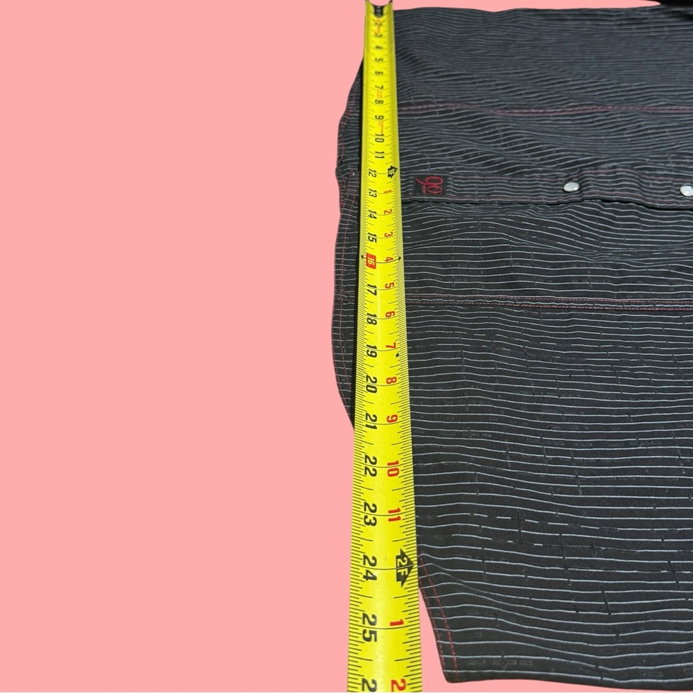 Men's Black Striped Button Up Collared Long Sleeve Cowboy Shirt - Picture 7 of 16